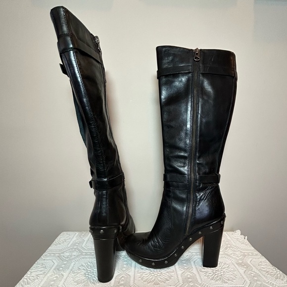 Kork-Ease Leather Studded Strappy Boots Sz US 6.5 / EU 37 EUC - Picture 4 of 16